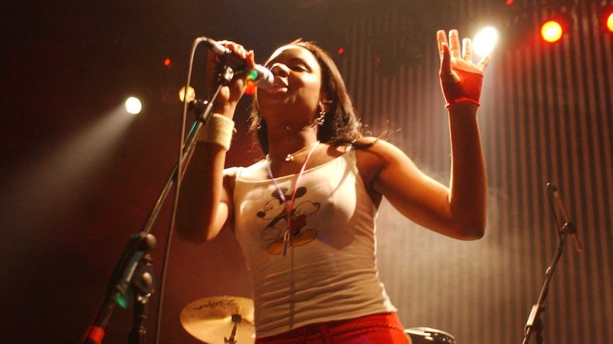 The Go! Team performing live as part of the NME Awards at Astoria in 2005