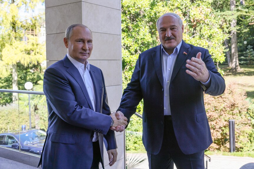 Belarus and Russian presidents