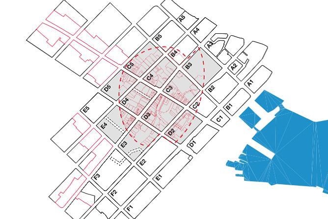 Architect Leigh Woolley's plan for proposed inner core precinct of Hobart.