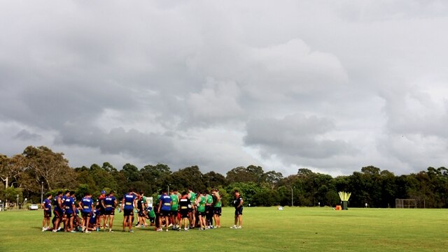 Storm clouds gather over the Newcastle Knights