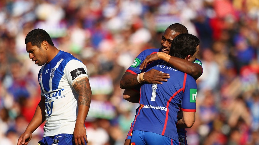 Knights winger Akuila Uate expecting the Bulldogs to come out firing in tonight's clash at Hunter Stadium.