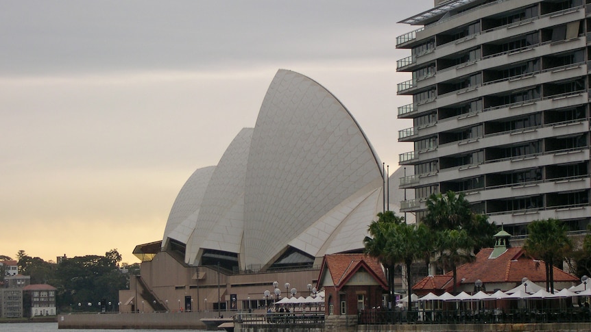 Sydney Opera House and the Toaster apartment building at Circular Quay