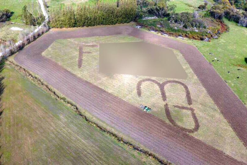 The blunt message ploughed by farmer Tim Prime