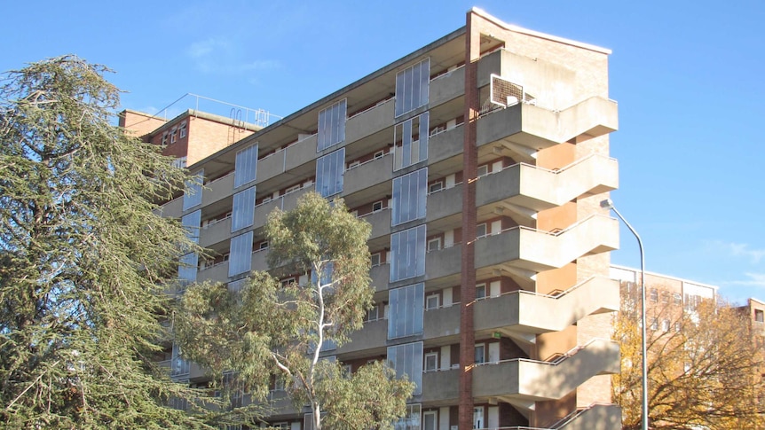 Currong Apartments at Reid are earmarked for redevelopment into high density housing.