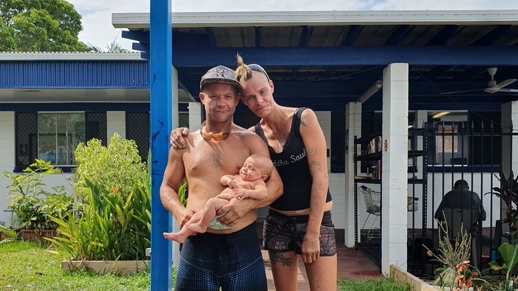 Dani and her family at Ozanam House in Stuart Park, Darwin.