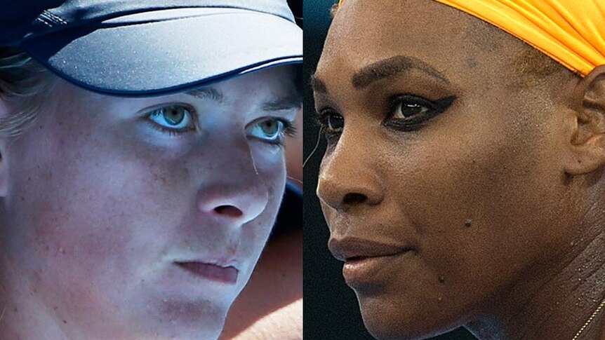 LtoR Maria Sharapova and Serena Williams.
