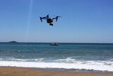 A drone that will be used to track sharks on the NSW north coast.