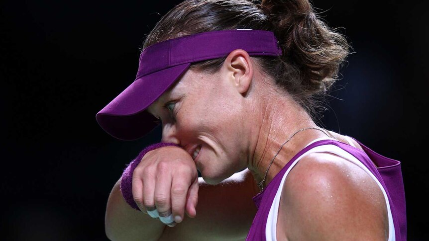 Stosur was happy with her performance and conceded she was beaten by a better player.