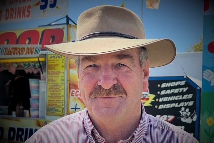 Tasmanian Liberal politician Mark Shelton wears a hat.