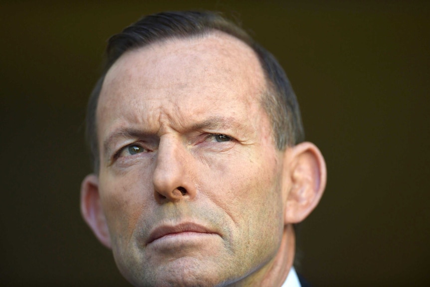 Prime Minister Tony Abbott speaks to the media during a press conference at Parliament House.