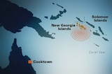 Officials are reporting 10-metre waves in the Solomon Islands.