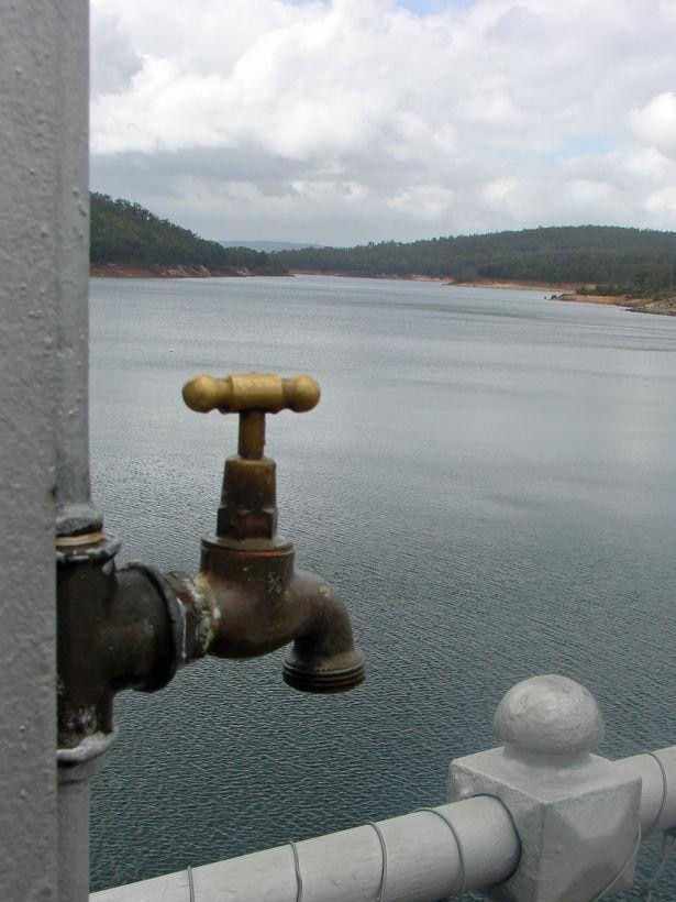A water tap overlooking Mundaring Weir.