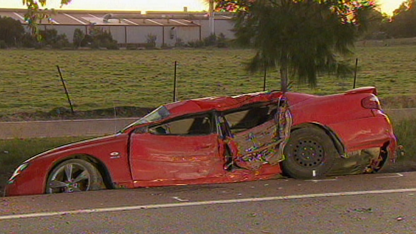 The modified car which crashed killing a 3 yo Dre Newman in Caversham