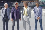 Stones check out the venue they will play in Adelaide on Saturday night