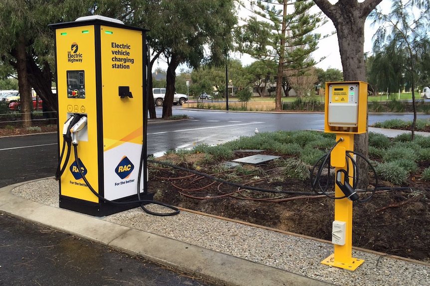 An electric charging station on Forrest Highway