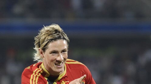 Full confidence: Spain's coach has thrown his support behind Torres. (file photo)