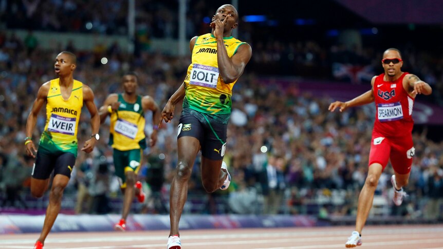 Jamaica's Usain Bolt wins the men's 200m final at the London 2012 Olympic Games.