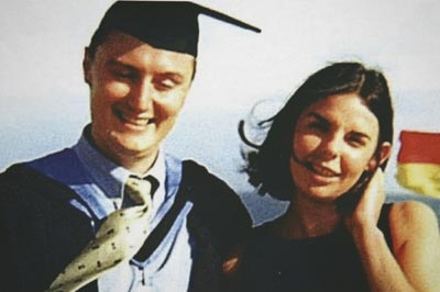 Undated handout photo showing British backpackers Peter Falconio and his girlfriend Joanne Lees.
