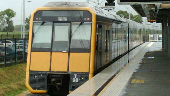 The teen was stabbed in the throat on a train in western Sydney.