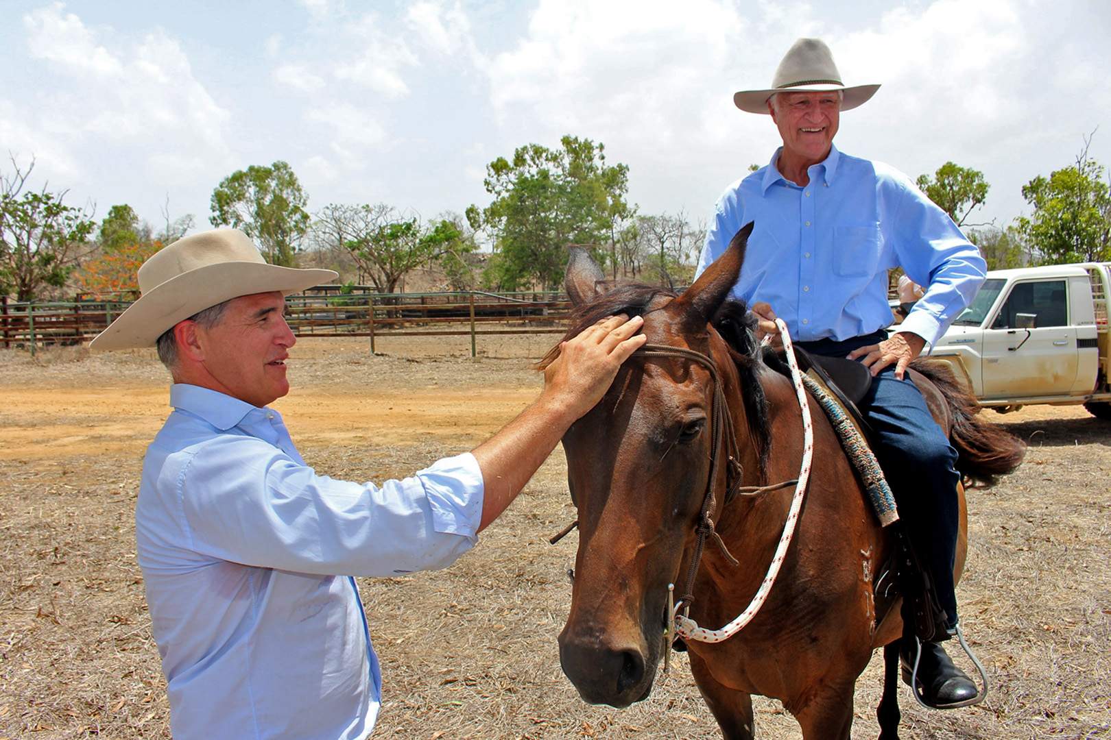 Bob Katter hands Katter's Australian Party leadership reins to Robbie