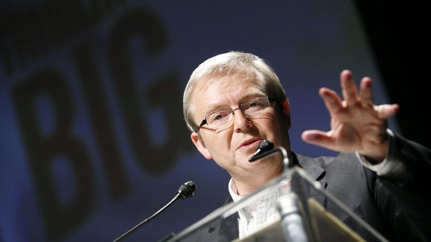 Kevin Rudd ... 'It's time to roll up our sleeves and get on with the job of nation-building'