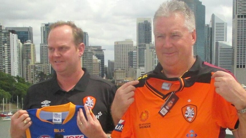Brisbane Roar FC and Brisbane Lions have joined forces to boost crowd numbers.