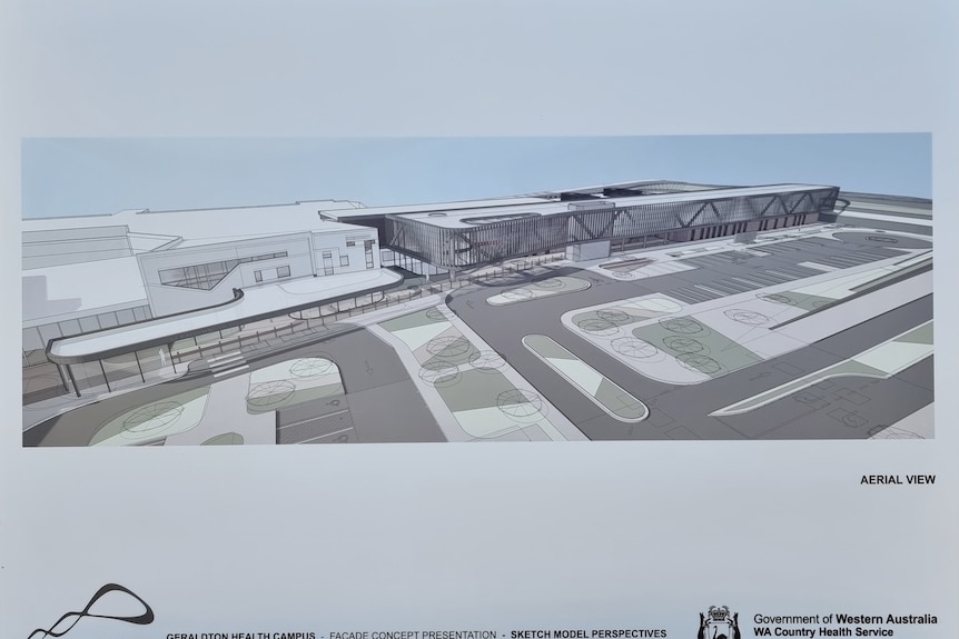 Geraldton hospital redevelopment sketch