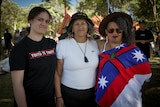 Three generations of women stand together, Pounamu is 18, then her grandmother Ihapera, 66, and mother Natasha, 40. 