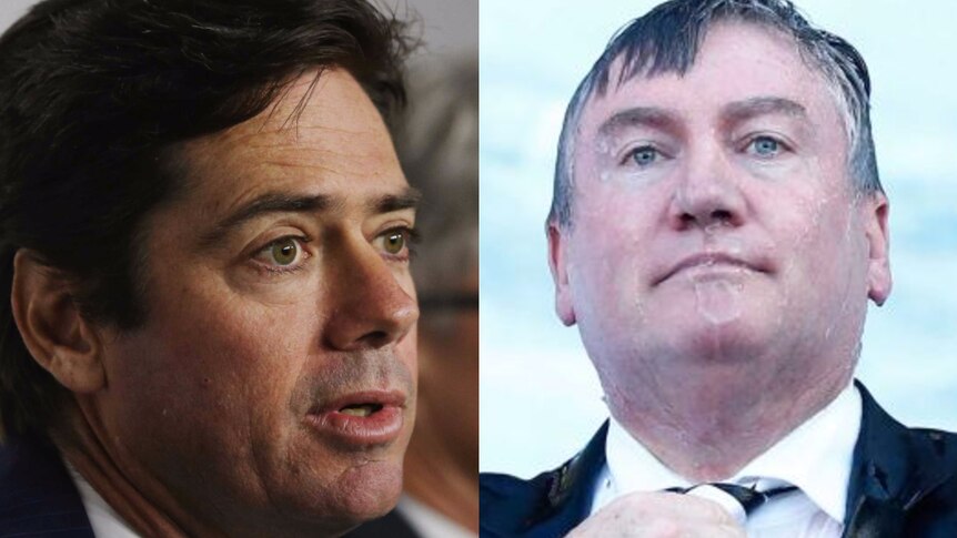 Composite of Gillon McLachlan and Eddie McGuire