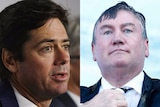 Composite of Gillon McLachlan and Eddie McGuire