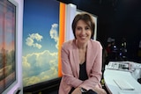 Virginia Trioli on the News Breakfast set, smiling at the camera.