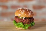 Impossible Foods plant-based burger.