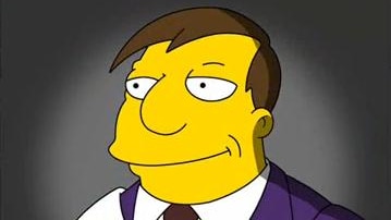 Simpsons character Mayor Joe Quimby