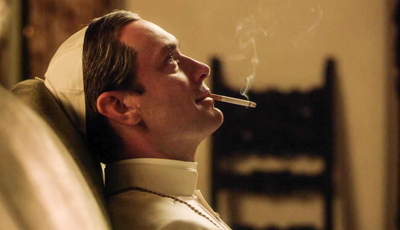 jude law cigarette Review: Jude Law's Young Pope revels in cheeky heresy