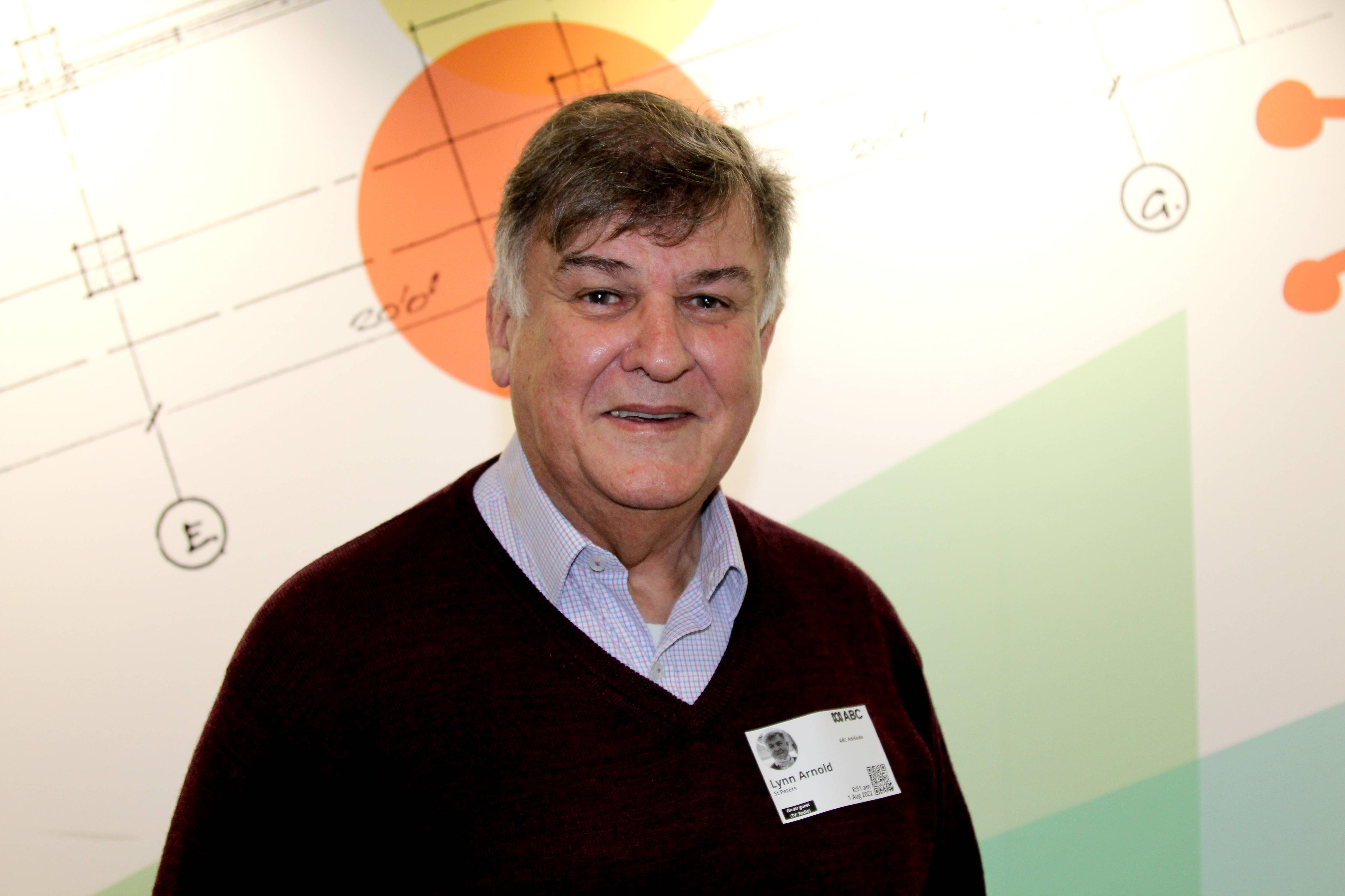 Former SA premier Lynn Arnold at the ABC's Collinswood studio.