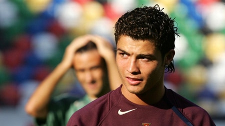 Cristiano Ronaldo at Portugal training