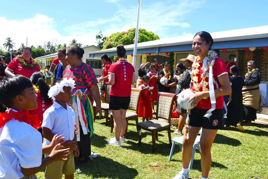 Tonga Tala Lucia Grace Fauonuku at school visit