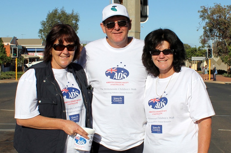 Siblings Maggie Lewis, Kevin Noble and Derryn Carnaby in Kalgoorlie