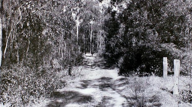 Crime scene photo of the location where the bodies of Lorraine Wilson and Wendy Evans were found.