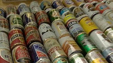 Empties: Organisers say some club members have 60,000 cans in their collections.