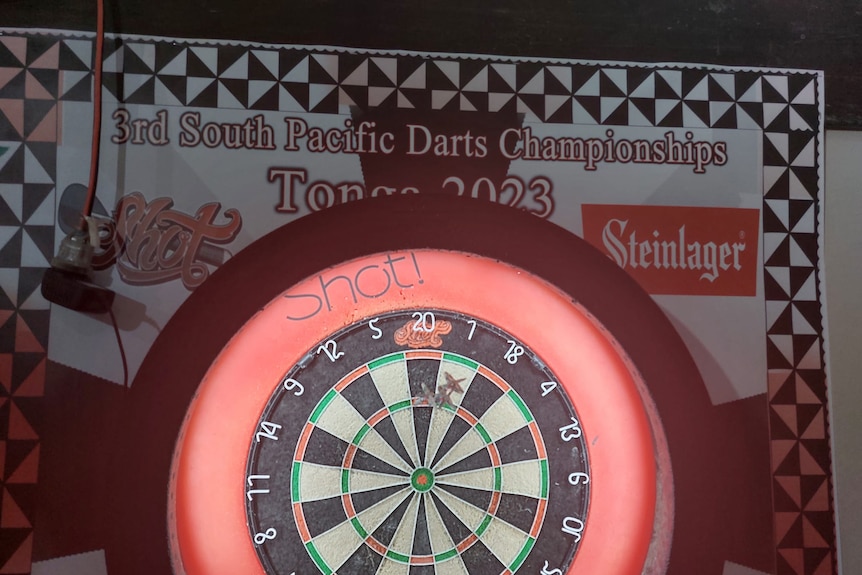 Dart board shot from the South Pacific Championships
