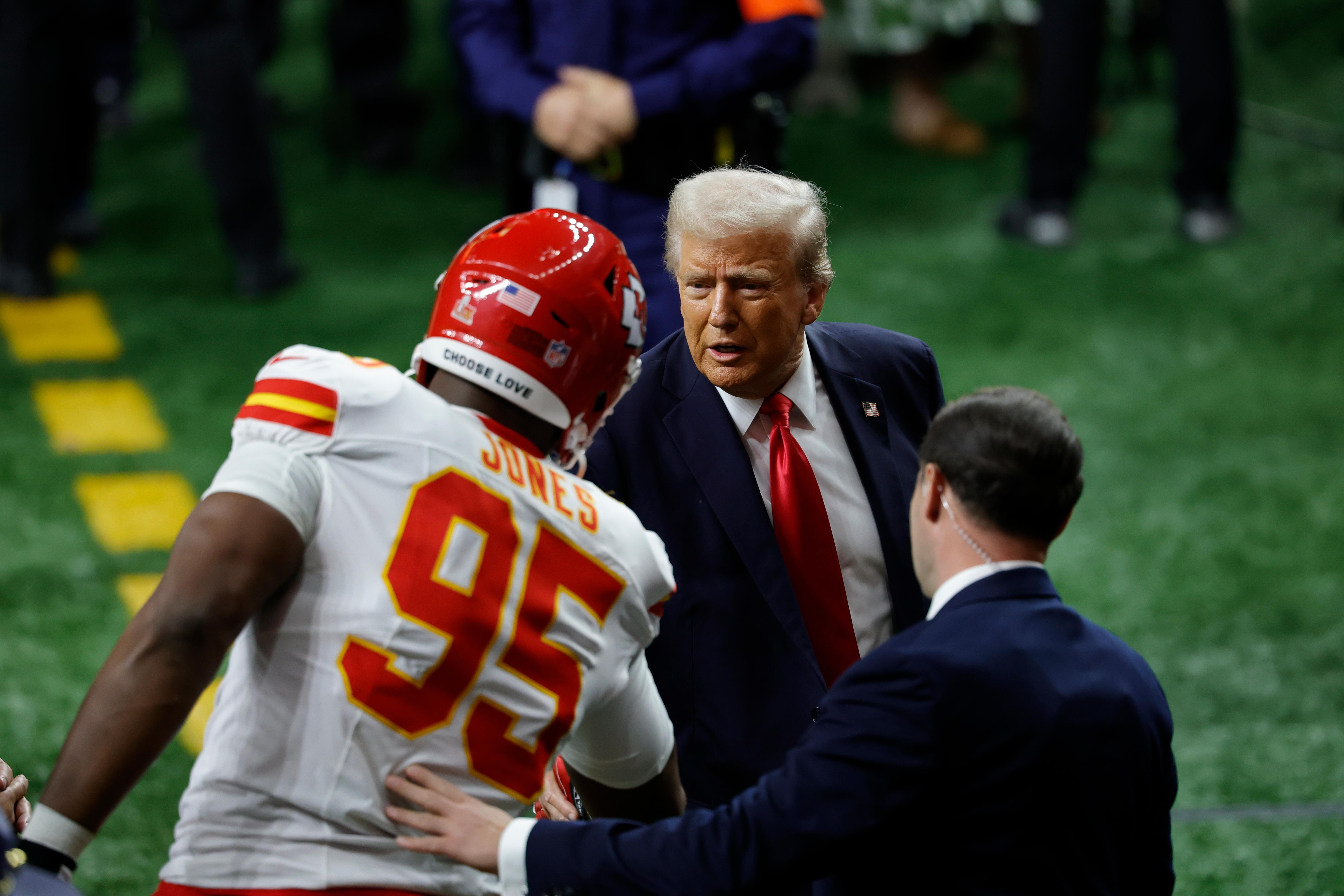 Live: Trump among famous faces at Super Bowl LIX between Chiefs and Eagles
