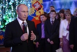 Russian president Vladimir Putin delivers New Years address