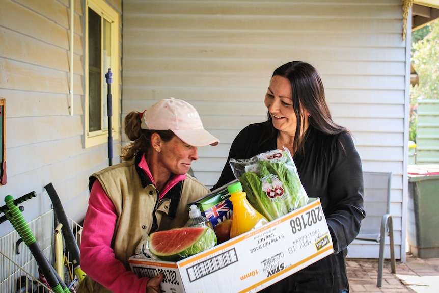 Farmer Janene Hall says the hamper will make a difference