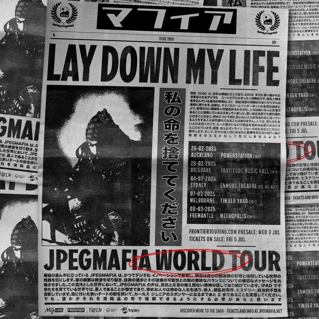 JPEGMAFIA locks in return to Australia in early 2025 triple j