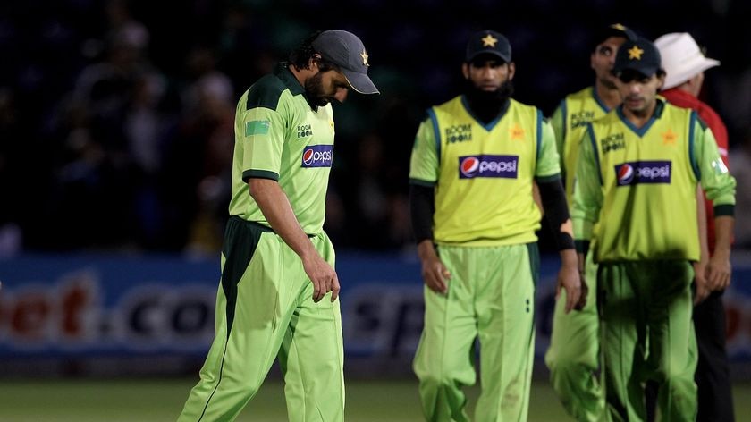 Pakistan was bowled out for its lowest ever Twenty20 score.