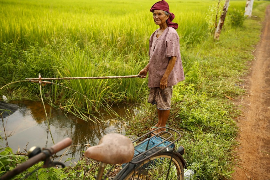 A farmer near Udon Thani, Thailand