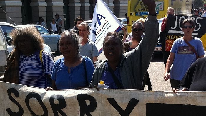 Indigenous rally against NT intervention