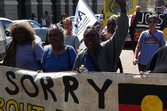 Indigenous rally against NT intervention
