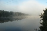 Hawkesbury waters with mist
